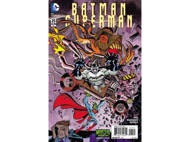 Comic Books DC Comics - Batman Superman 025 - Monsters of the Month Cover - 4005 - Cardboard Memories Inc.