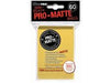 Supplies Ultra Pro - Deck Protectors - Small Yu-Gi-Oh! Size - 60 Count Pro-Matte - Yellow - Cardboard Memories Inc.