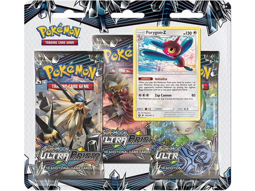 Trading Card Games Pokemon - Sun and Moon - Ultra Prism - 3-Pack Blister - Porygon-Z - Cardboard Memories Inc.