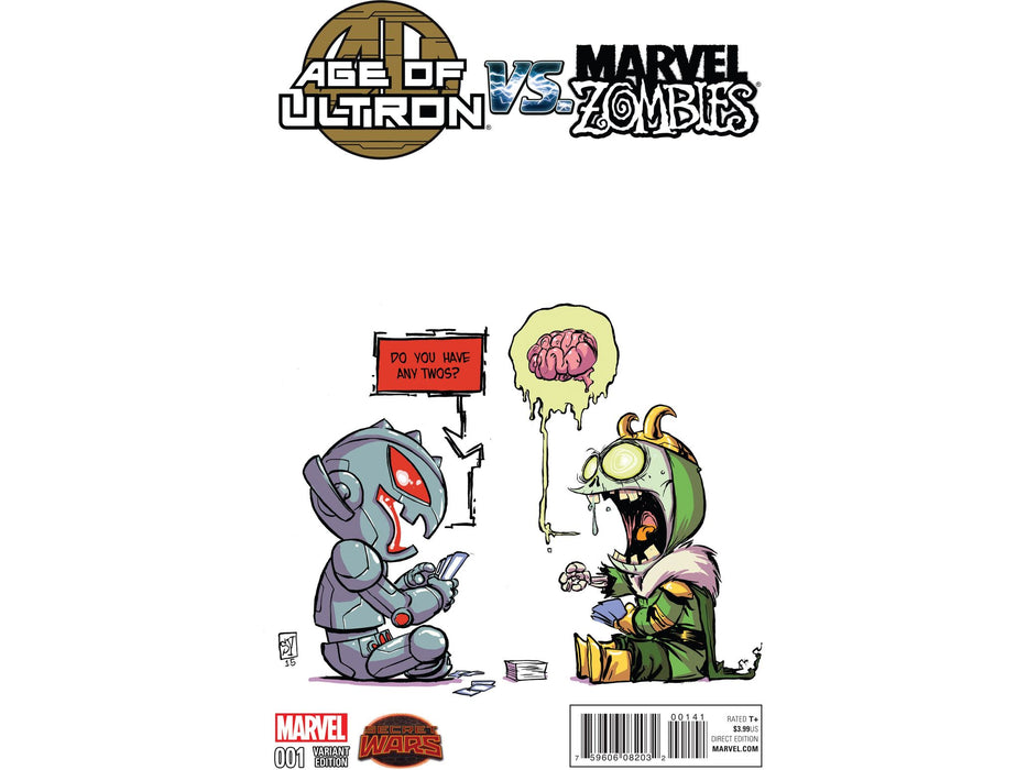 Comic Books Marvel Comics - Age of Ultron vs. Marvel Zombies 01 - Young Cover - 4449 - Cardboard Memories Inc.