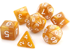 Dice Die Hard Dice - Poly RPG Gold Swirl - Set of 7 - Cardboard Memories Inc.