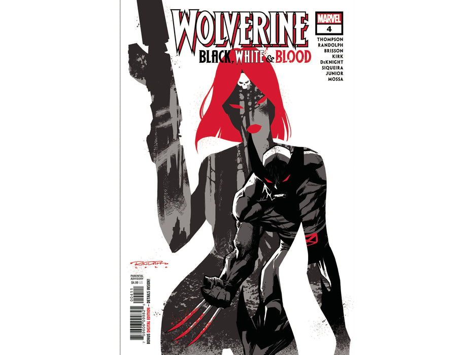 Comic Books Marvel Comics - Wolverine Black White and Blood 004 (Cond. VF-) - 9406 - Cardboard Memories Inc.