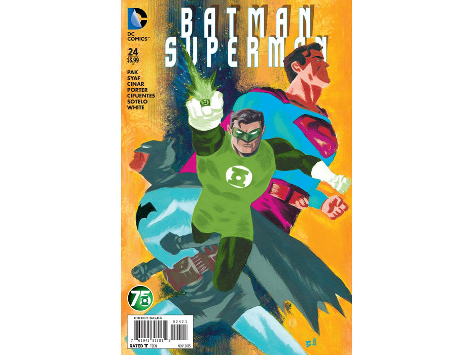 Comic Books DC Comics - Batman Superman 024 - Green Lantern 75th Cover - 4003 - Cardboard Memories Inc.