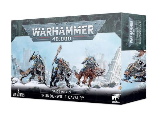 Collectible Miniature Games Games Workshop - Warhammer 40K - Space Wolves - Thunderwolf Cavalry - 53-09 - Cardboard Memories Inc.