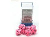 Dice Chessex Dice - Vortex Snow Pink with Black - Set of 7 - CHX 30031 - Cardboard Memories Inc.