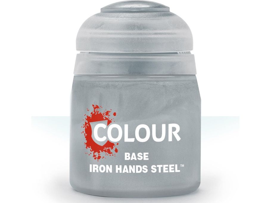 Paints and Paint Accessories Citadel Base - Iron Hands Steel - 21-46 - Cardboard Memories Inc.