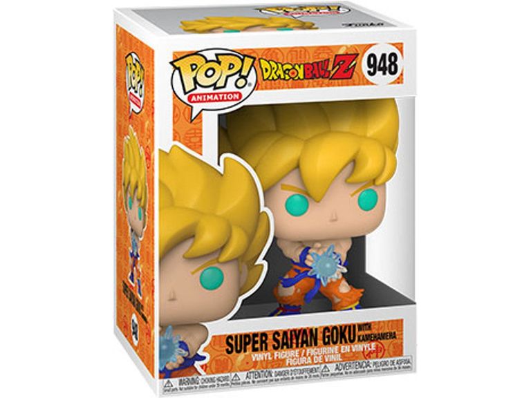 Action Figures and Toys POP! - Television - DragonBall Z - Super Saiyan Goku With Kamehameha - Cardboard Memories Inc.