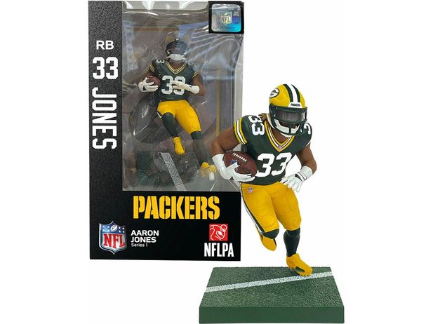 Action Figures and Toys Import Dragon Figures - Green Bay Packers - Aaron Jones - Cardboard Memories Inc.