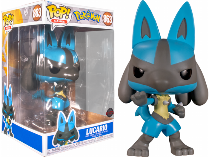 Action Figures and Toys POP! - Games - Pokemon - Lucario - 10" - Cardboard Memories Inc.