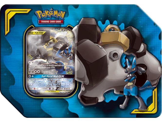 Trading Card Games Pokemon - Power Partnership Tin - Lucario and Melmetal-GX - Cardboard Memories Inc.