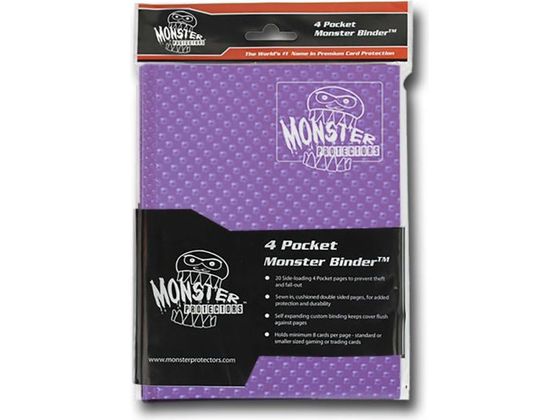 BCW Monster 4 Pocket Binder Holofoil Purple — Cardboard Memories Inc.