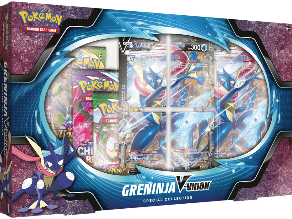 Trading Card Games Pokemon - Greninja V-Union - Trading Card Special Collection Box - Cardboard Memories Inc.