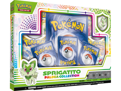 Trading Card Games Pokemon - Paldea Collection - Sprigatito - Trading Card Collection Box - Cardboard Memories Inc.