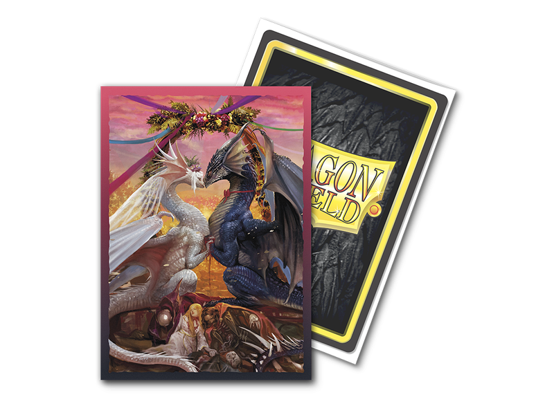 Supplies Arcane Tinmen - Dragon Shield Sleeves - Valentine Dragons 2023 Matte - Package of 100 - Cardboard Memories Inc.