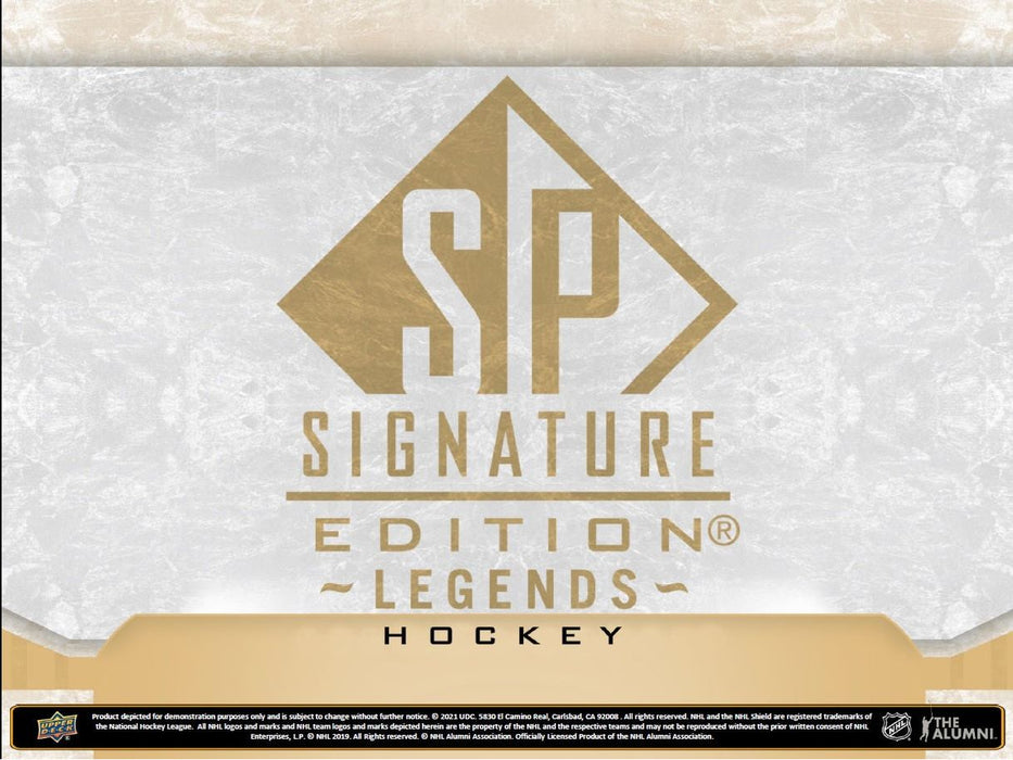 Sports Cards Upper Deck - 2020-21 - Hockey - SP Signature Edition - Legends - Hobby Box - Cardboard Memories Inc.