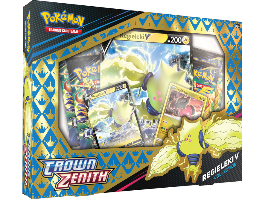 Trading Card Games Pokemon - Crown Zenith - Regieleki - Trading Card Collection Box - Cardboard Memories Inc.