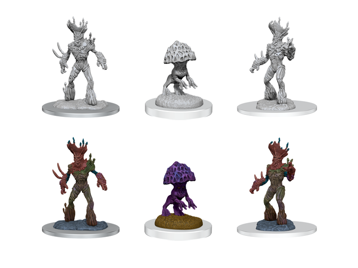 Wizkids - Dungeons and Dragons - Unpainted Miniature - Nolzurs Marvellous  Miniatures - Myconid Sovereign and Sprouts - 90427