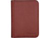 Supplies Ultra Pro - 4 Pocket Pro Premium Zipper Binder - Suede Collection - Ruby - Cardboard Memories Inc.