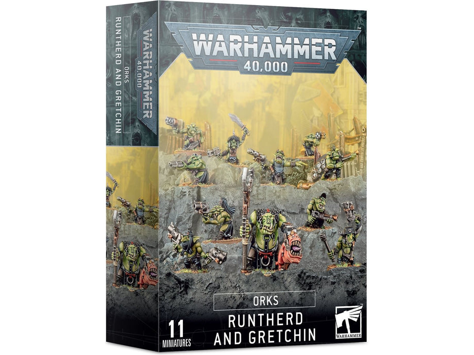 Collectible Miniature Games Games Workshop - Warhammer 40K - Orks - Runtherd And Gretchin - 50-16 - Cardboard Memories Inc.