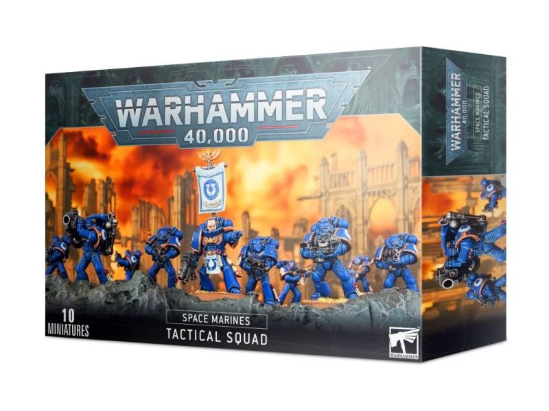 Collectible Miniature Games Games Workshop - Warhammer 40K - Space Marines - Tactical Squad - 48-07 - Cardboard Memories Inc.