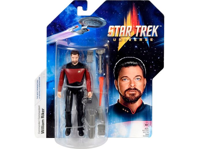 Action Figures and Toys Import Dragons - Star Trek Universe - William Riker - Action Figure - Cardboard Memories Inc.