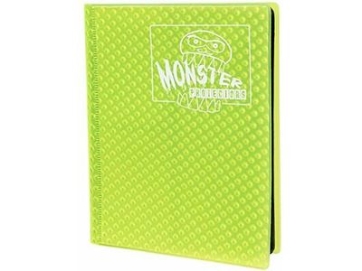 BCW Monster 4 Pocket Binder Holofoil Yellow — Cardboard Memories Inc.